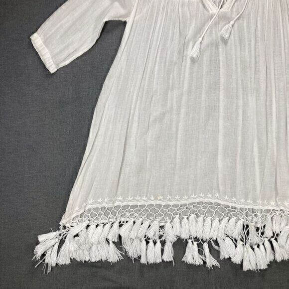 Roberta Roller Rabbit Swim Cover Up Tunic Dress Women XS Lucknow Serafina Tassle - Picture 4 of 16